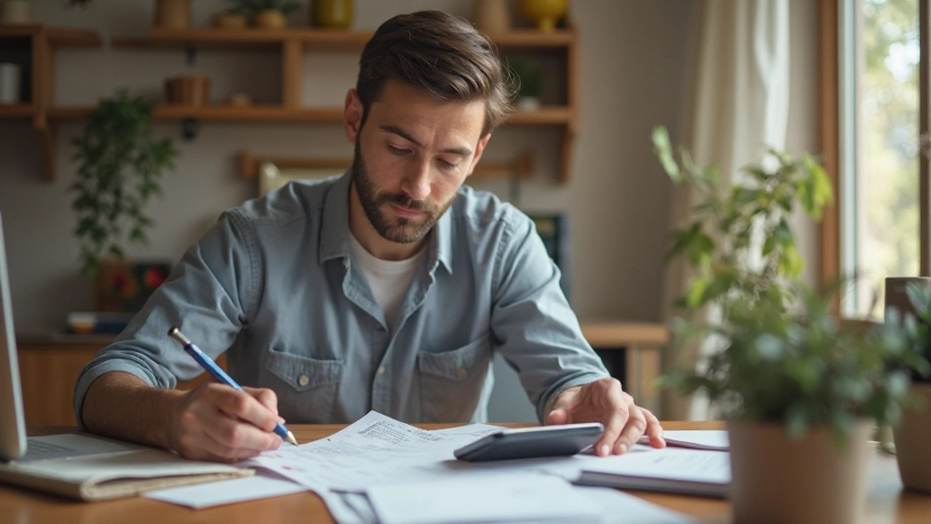 Квитанции и чек, символизирующие отслеживание ежедневных расходов